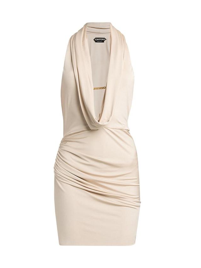 Womens Draped Cocktail Minidress Product Image