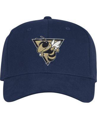 Mens adidas Navy Georgia Tech Yellow Jackets Vault Slouch Flex Hat Product Image