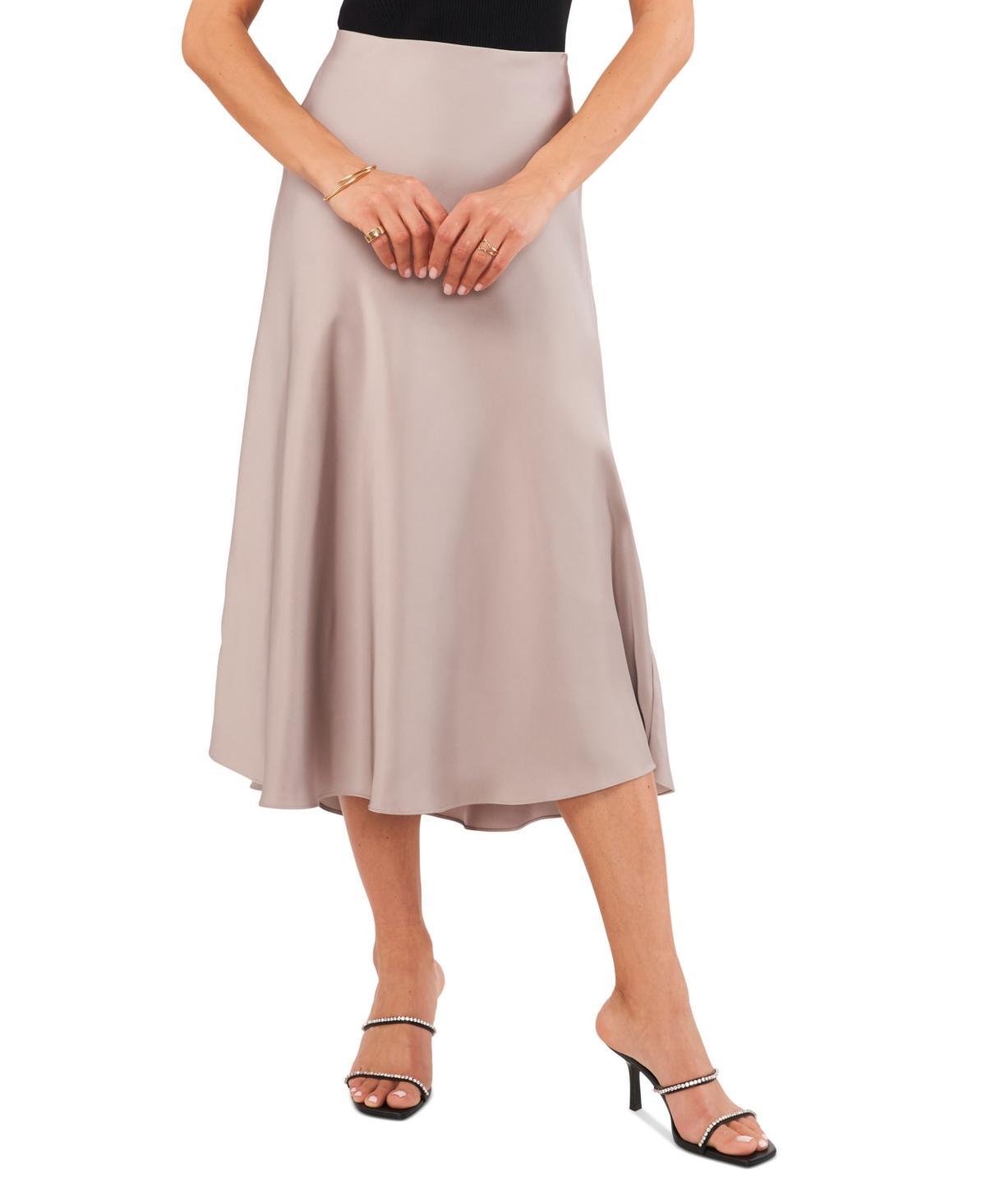 1.state Bias Cut Satin Midi Skirt Product Image