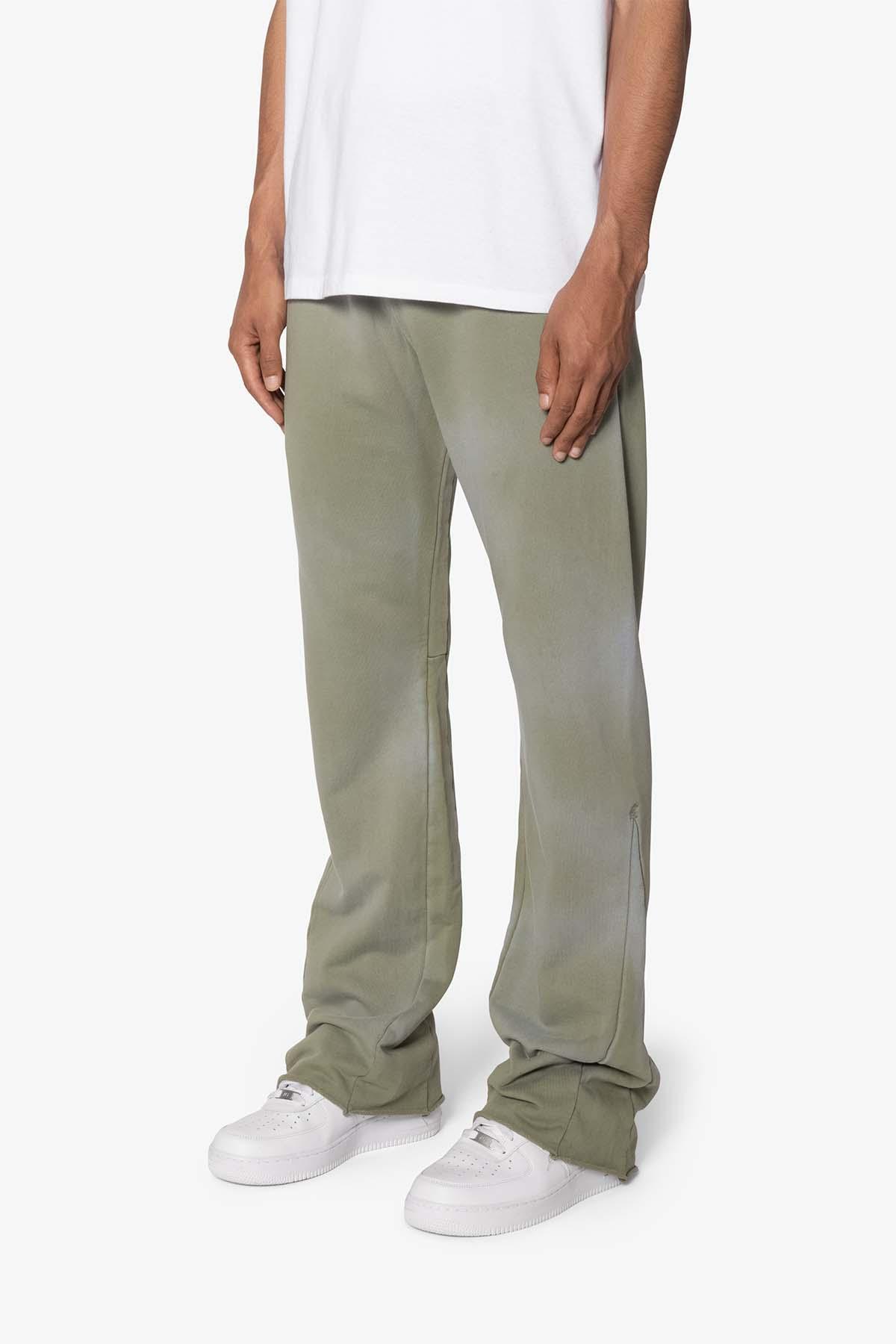 Faded Bootcut Sweatpants - Washed Olive Product Image