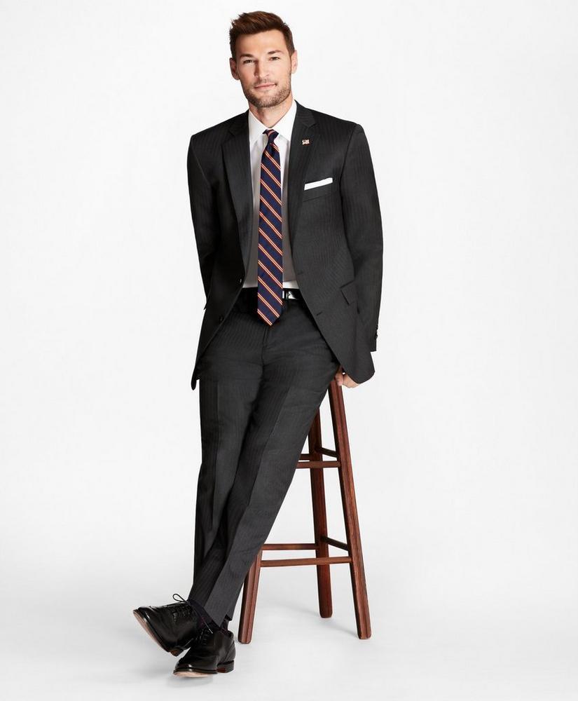 Classic Fit Grey Herringbone 1818 Suit Product Image