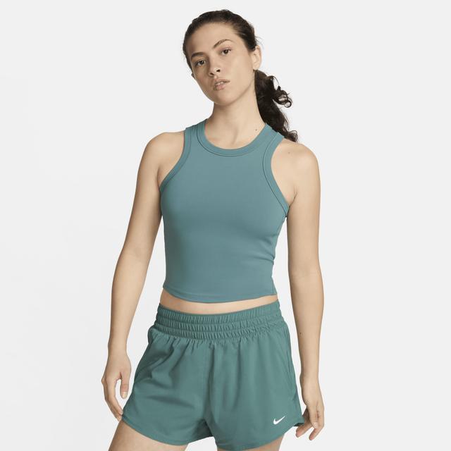 Nike Womens One Fitted Dri-FIT Cropped Tank Top Product Image