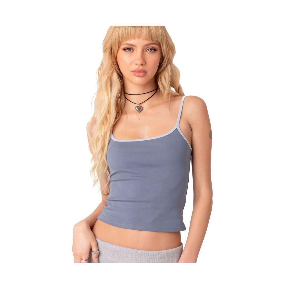 EDIKTED Back 2 Basics Crop Tank Top Product Image