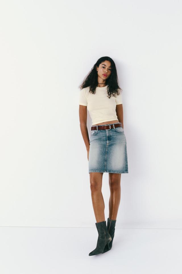 DENIM SKIRT TRF Product Image