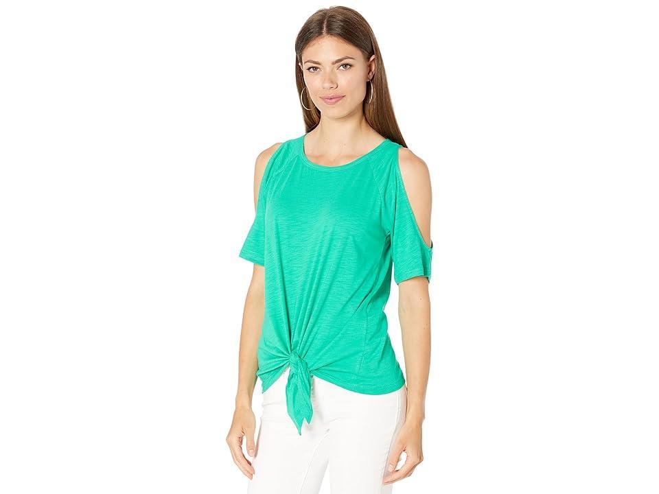 Sanctuary Lou Bare Tie Tee (Beach Green) Women's Clothing product image