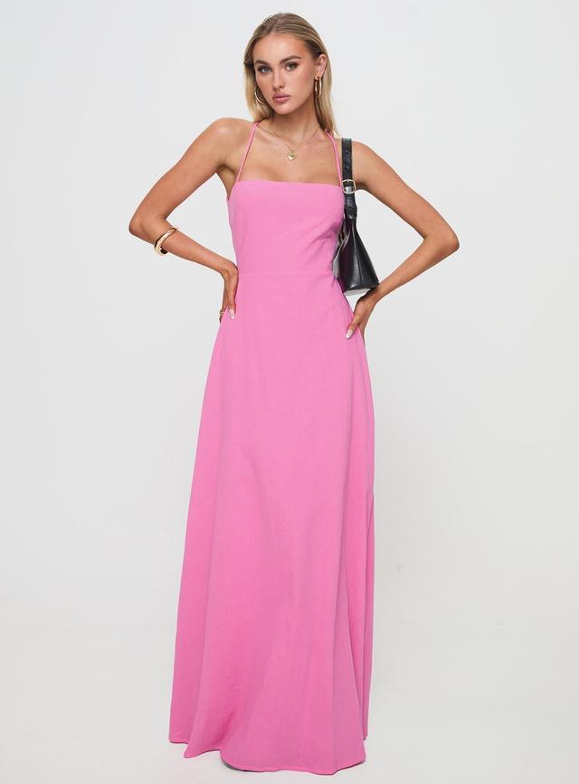 Clea Maxi Dress Pink Product Image