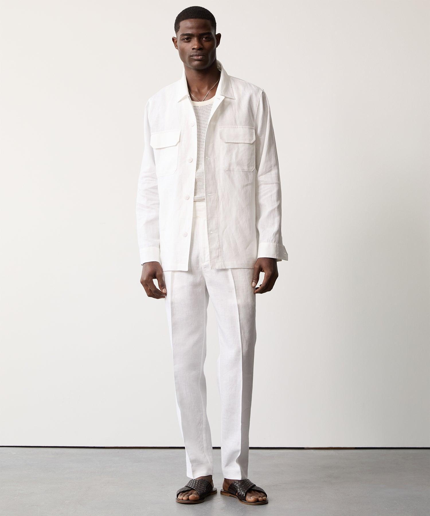 Linen Two-Pocket Overshirt Product Image