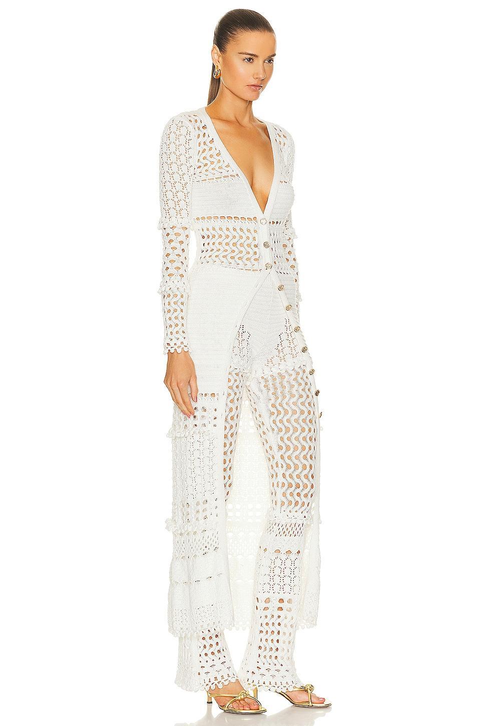 retrofete Alaia Cardigan in White Product Image