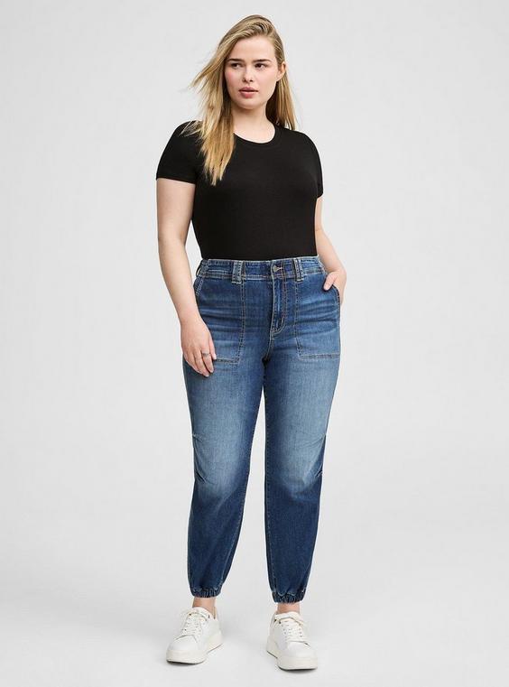 Jogger Super Stretch Mid Rise Jeans Product Image