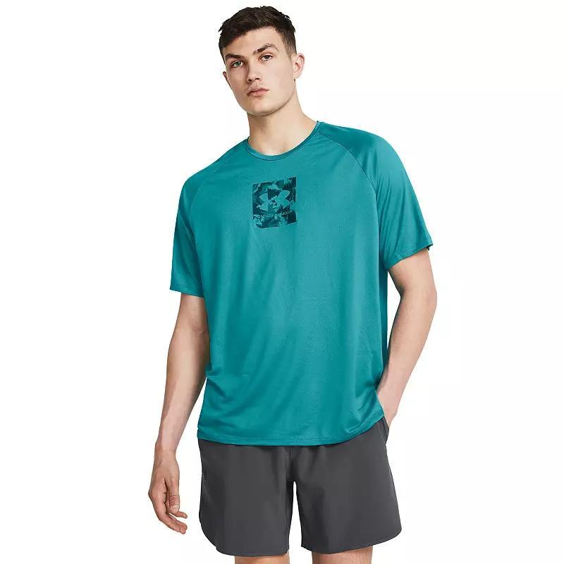 Mens Under Armour UA Tech Negative Camo Logo Short Sleeve Tee Product Image