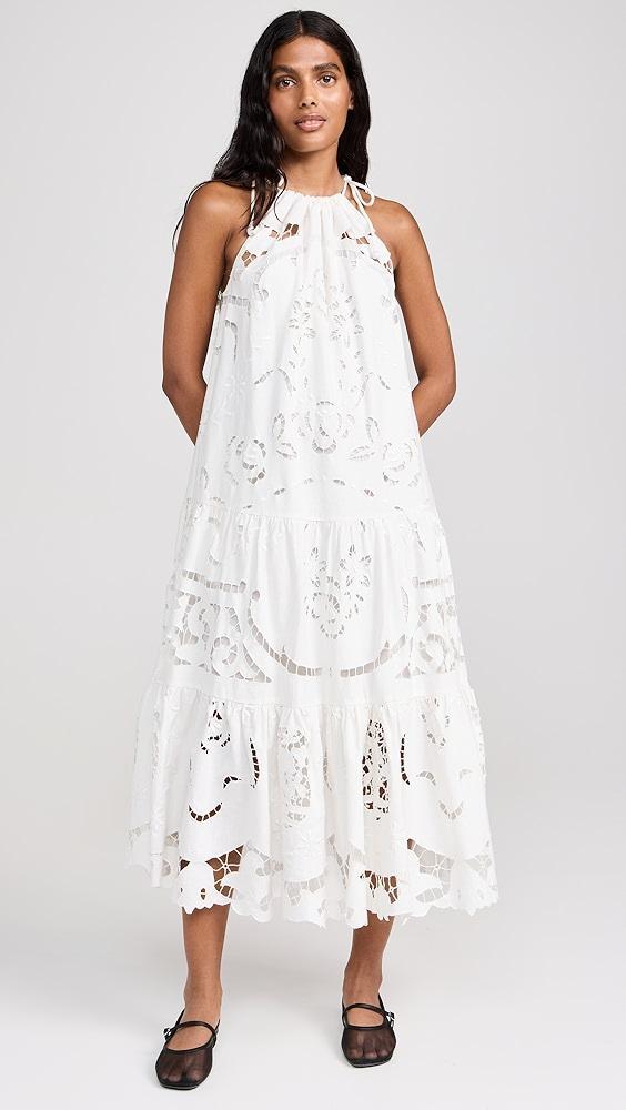 Sea Edith Embroidery Halter Neck Dress | Shopbop Product Image