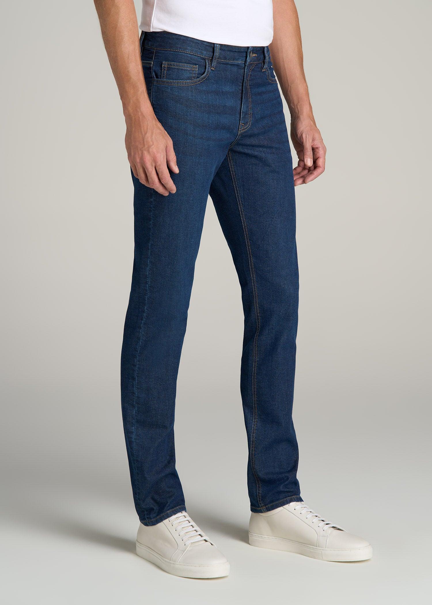 Dylan SLIM-FIT Fleeced Jeans for Tall Men in Colorado Blue Wash Male Product Image