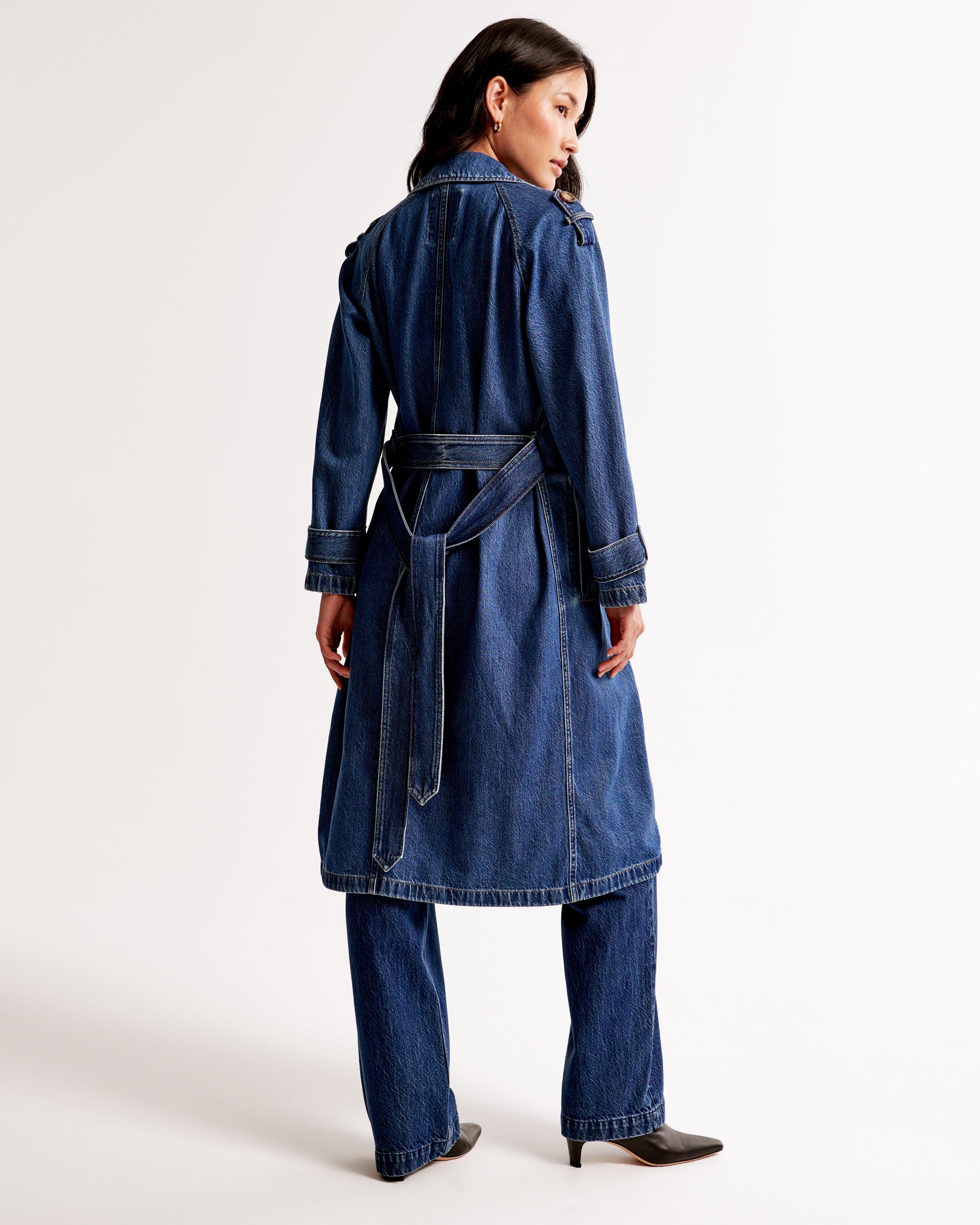 Denim Trench Coat Product Image