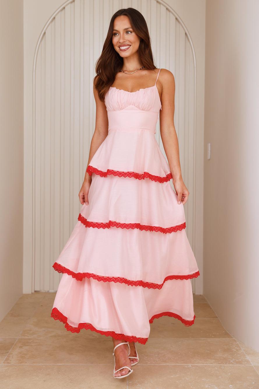 Ethereal Magic Maxi Dress Pink Product Image