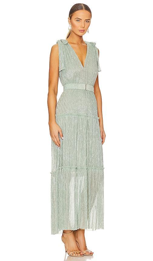 Womens Helena Metallic Tiered Maxi Dress Product Image