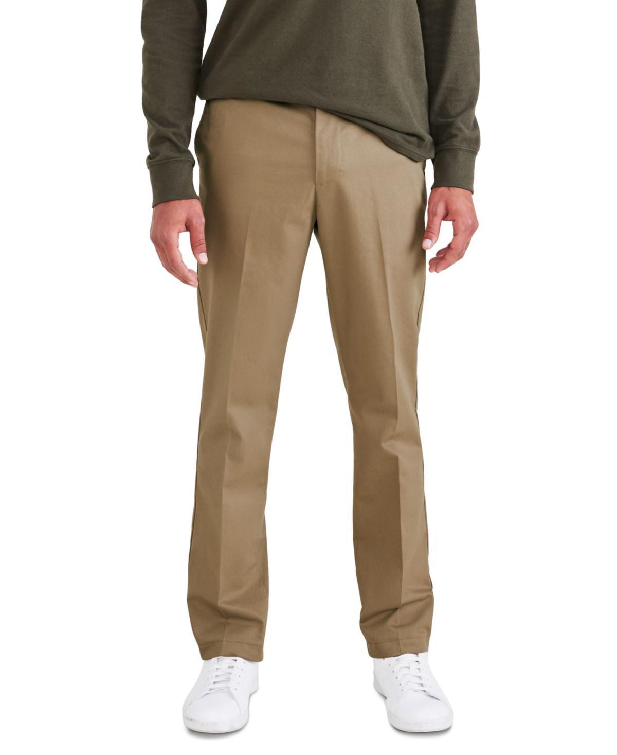 Men's Signature Slim Fit Iron Free Khaki Pants with Stain Defender Product Image