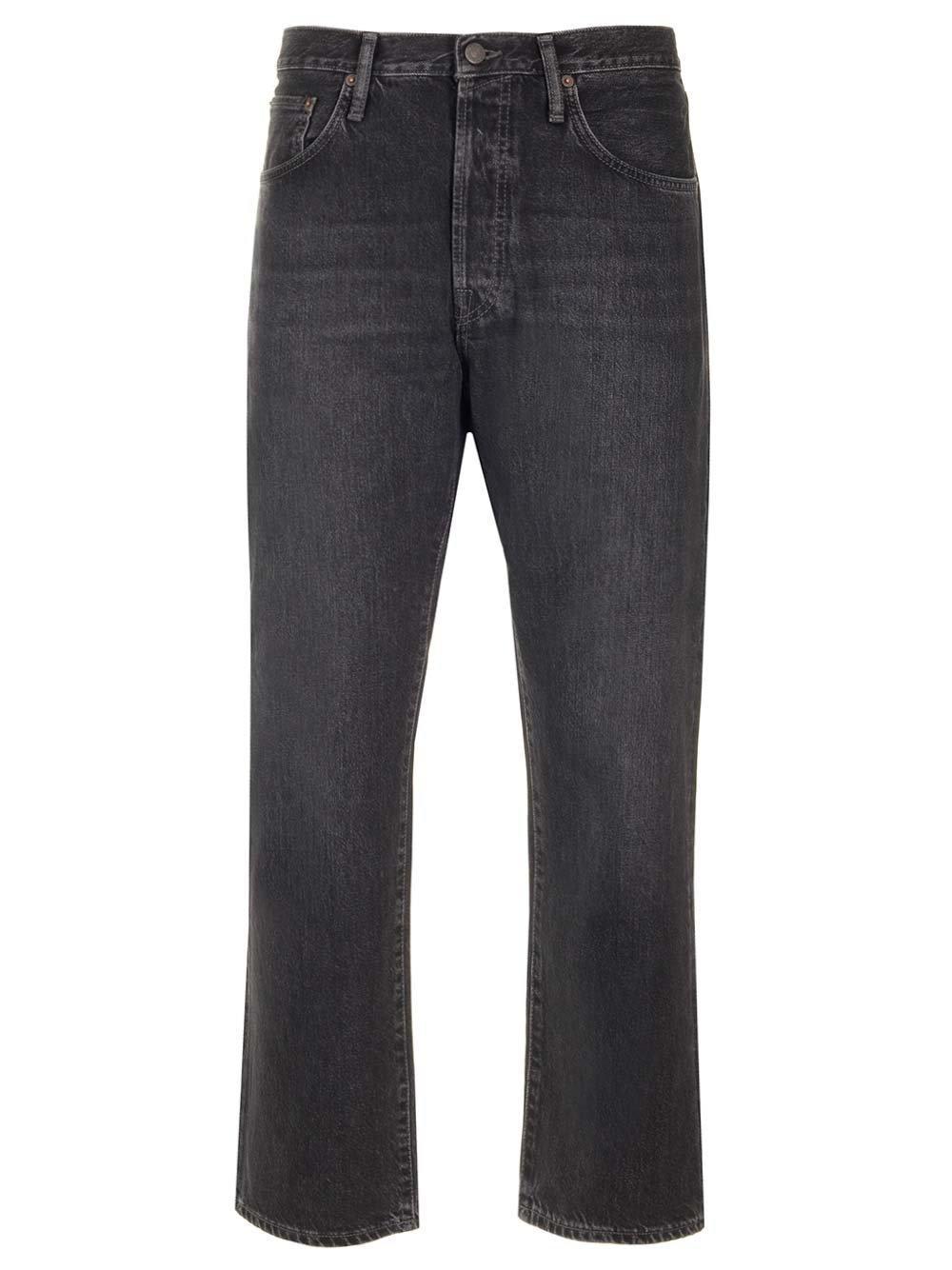 Straight Leg Jeans In Black Product Image