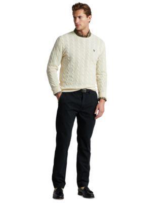 Polo Ralph Lauren Mens Wool-Cashmere Cable-Knit Sweater Product Image