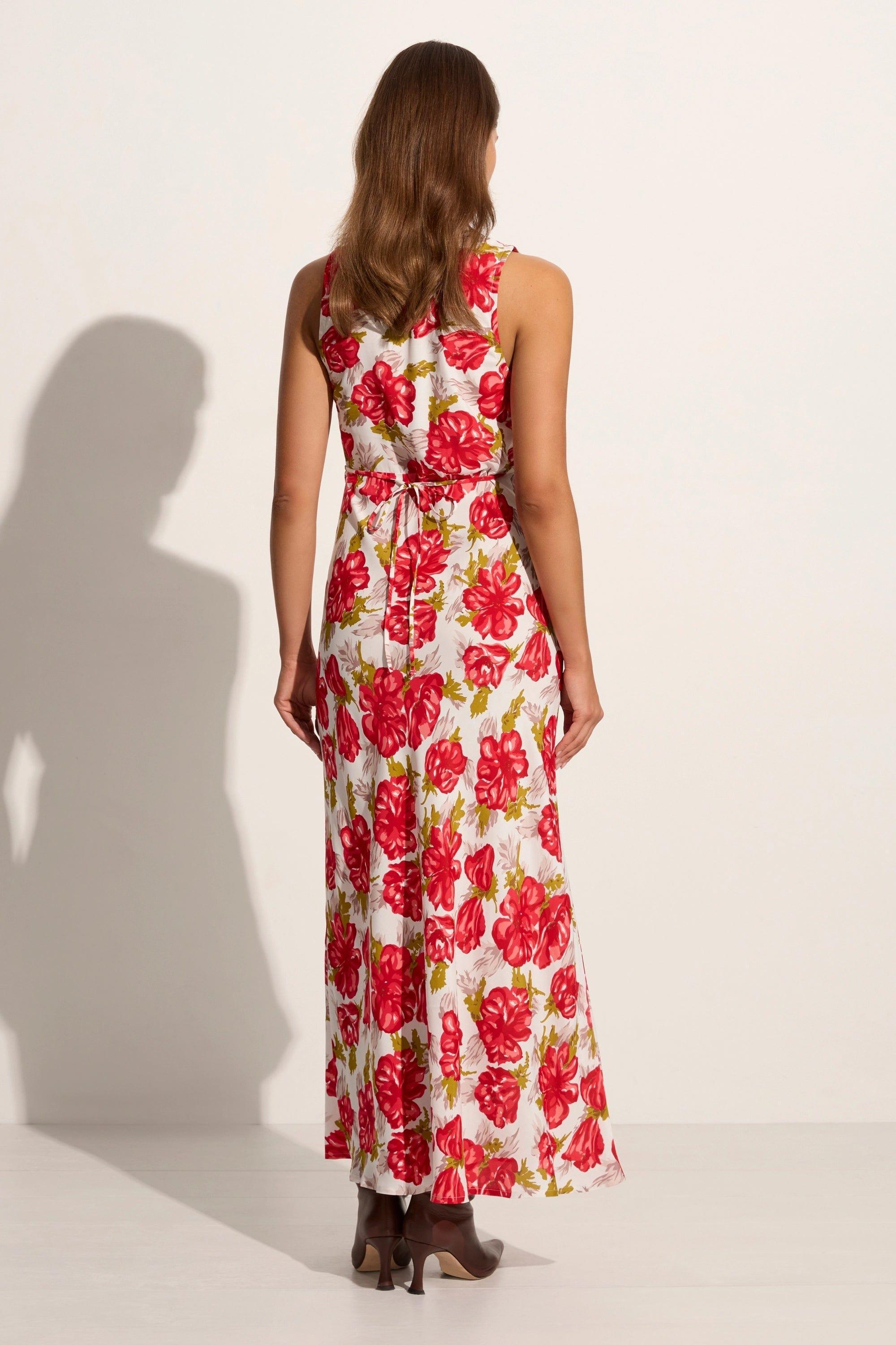 Acacia Maxi Dress Isadora Floral Red - Final Sale Product Image