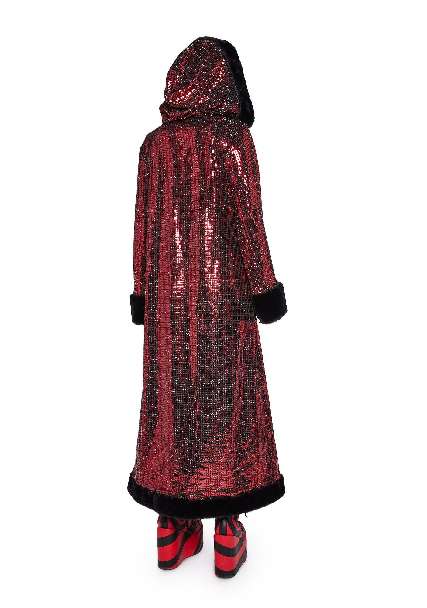 Disco Fusion Hooded Duster - Red Male Product Image