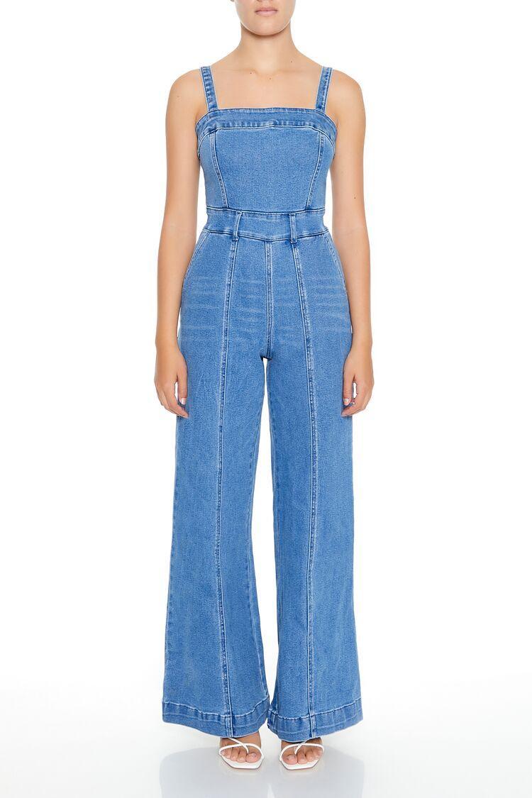 Denim Wide-Leg Jumpsuit | Forever 21 Product Image