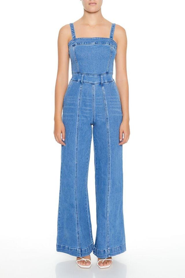 Denim Wide-Leg Jumpsuit | Forever 21 Product Image