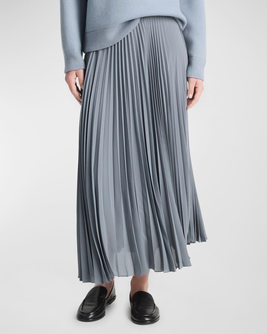 Draped Pleated Midi Skirt product image