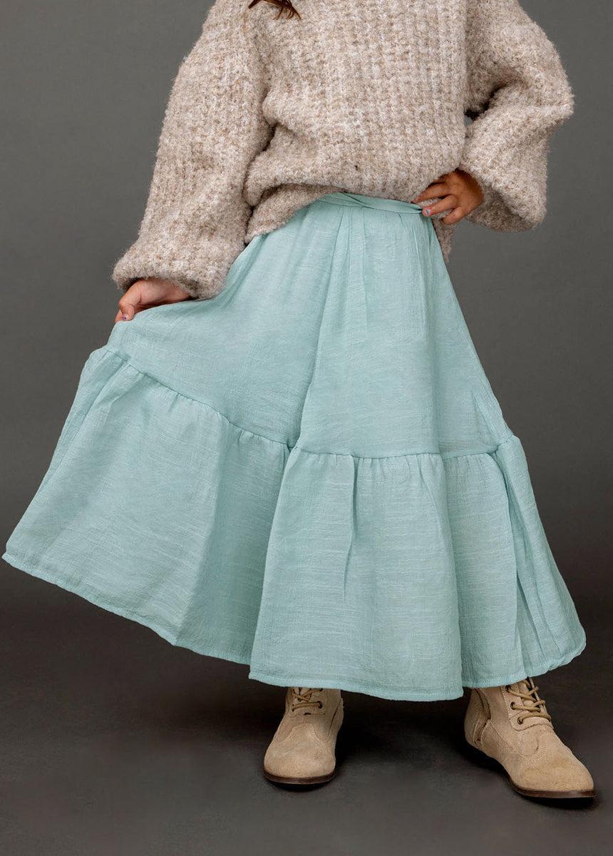 Annabel Skirt in Blue Smoke Product Image