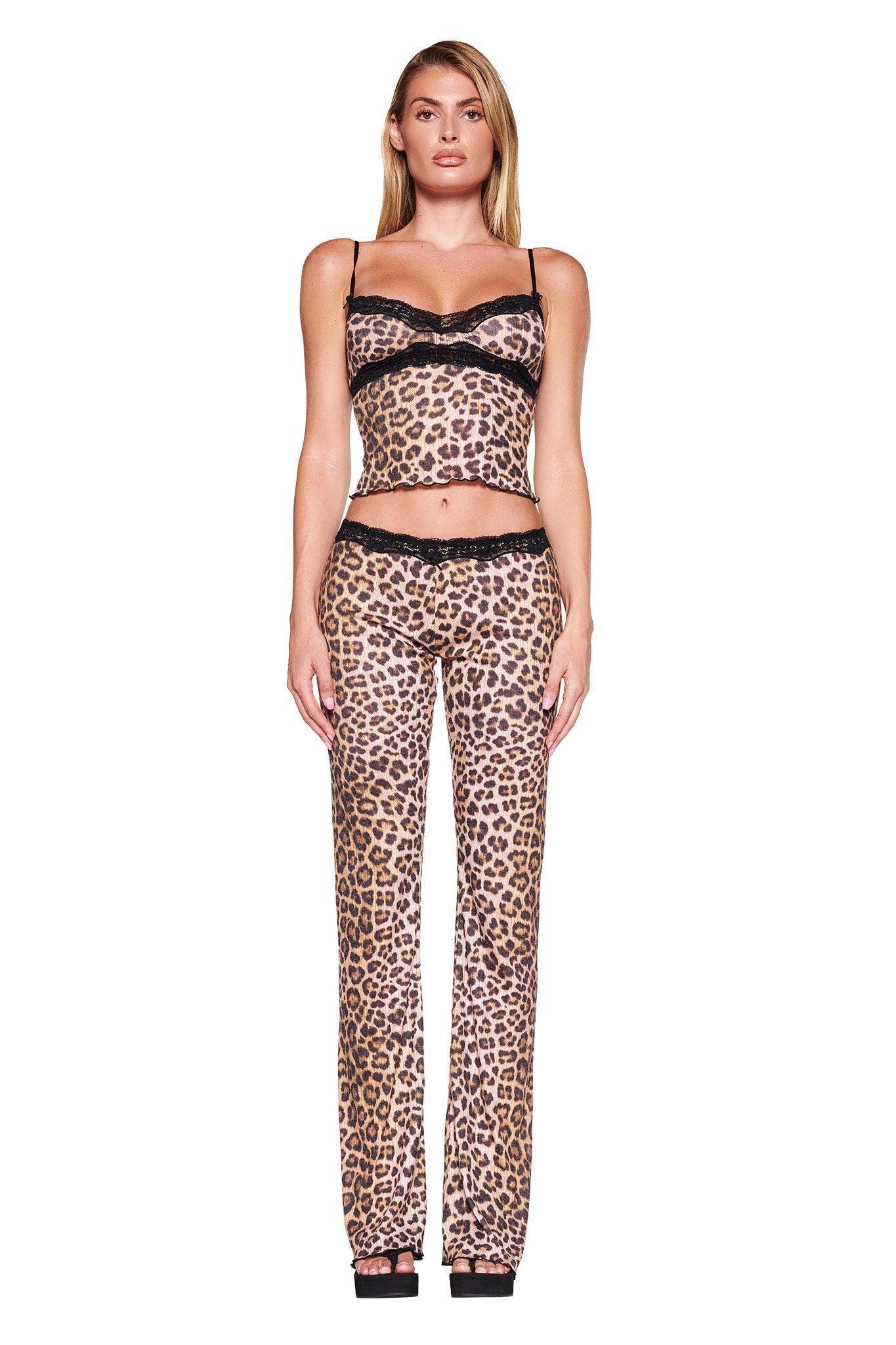 CASSIA PANT - NEUTRAL : LEOPARD Product Image