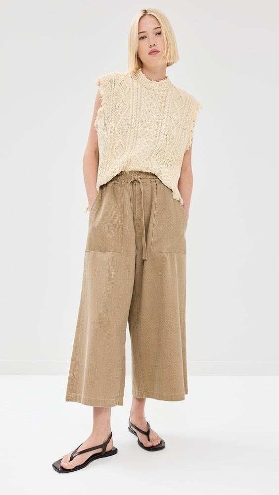 Denimist Palazzo Drawstring Utility Pants | Shopbop Product Image