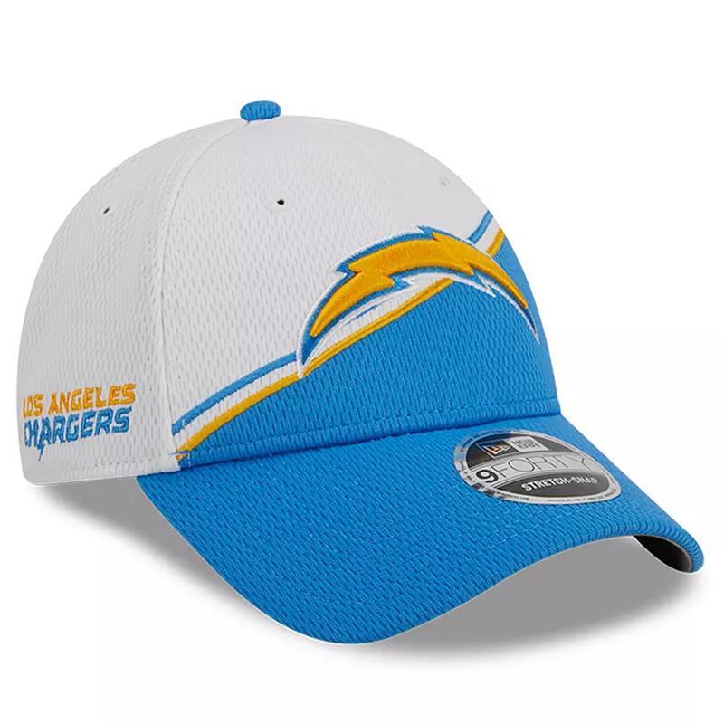 Mens New Era /Powder Blue Los Angeles Chargers 2023 Sideline 9FORTY Adjustable Hat Product Image