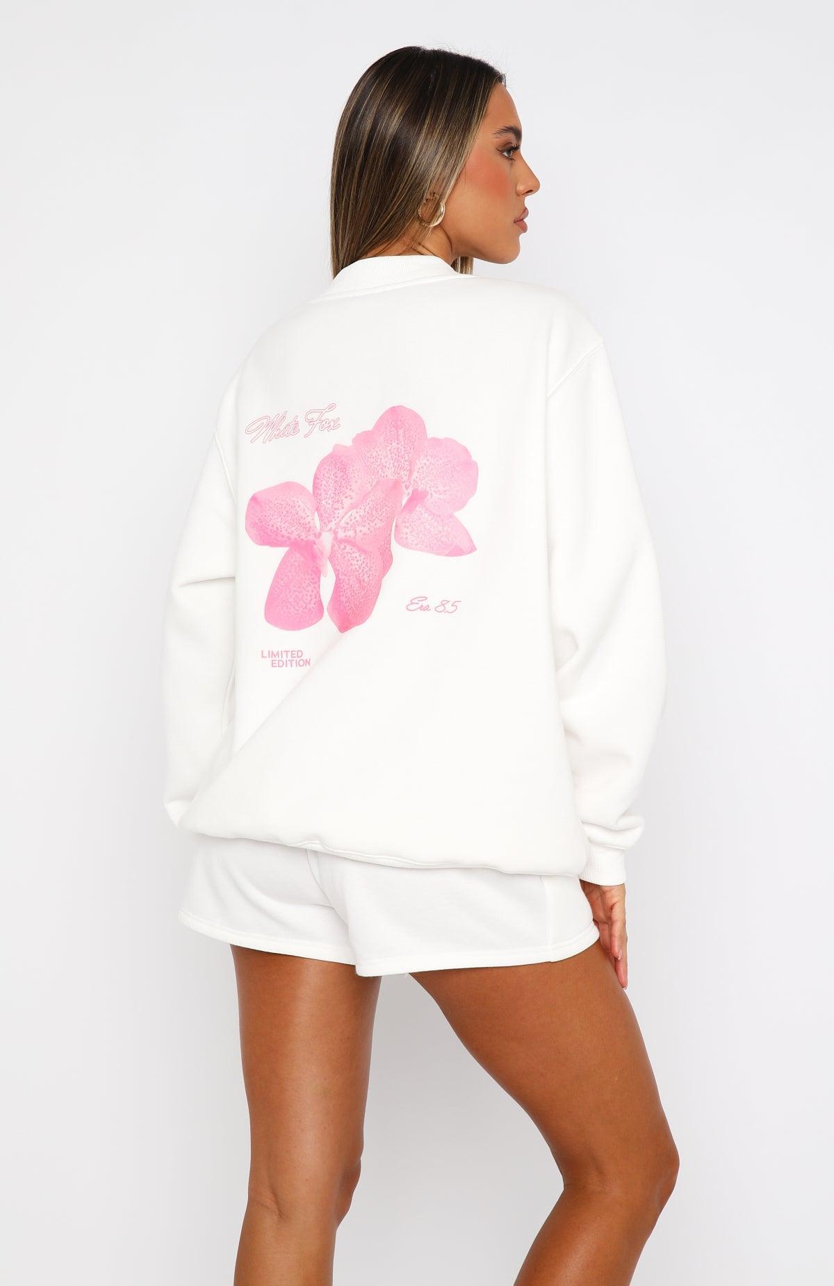 With Love Forever Oversized Sweater White Product Image