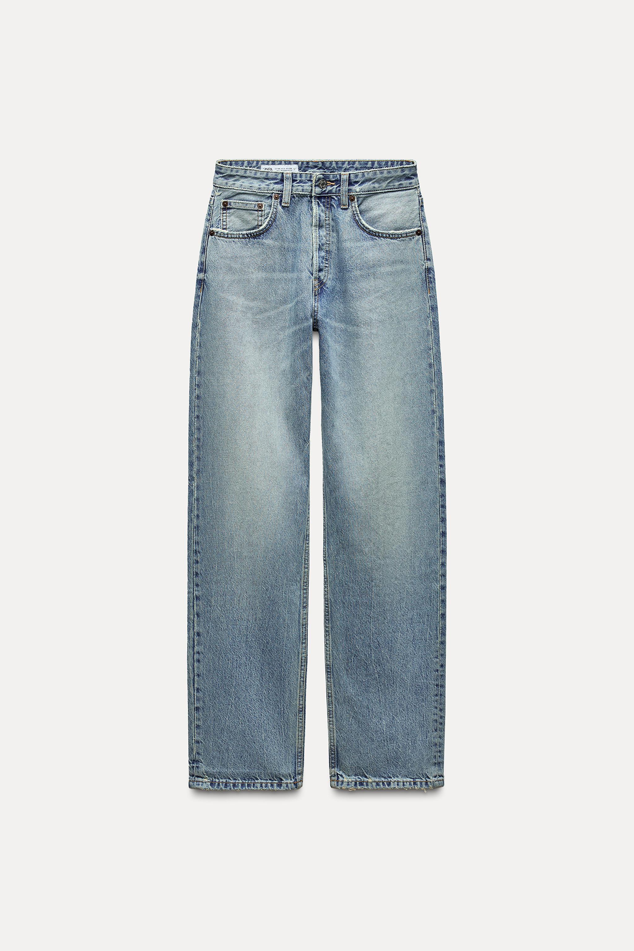 STRAIGHT LEG MID RISE TRF JEANS Product Image