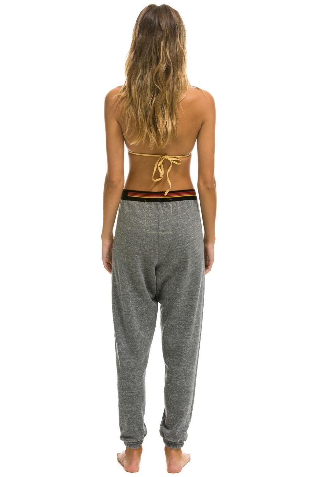 LOGO STRIPE SWEATPANTS - HEATHER GREY Female Product Image