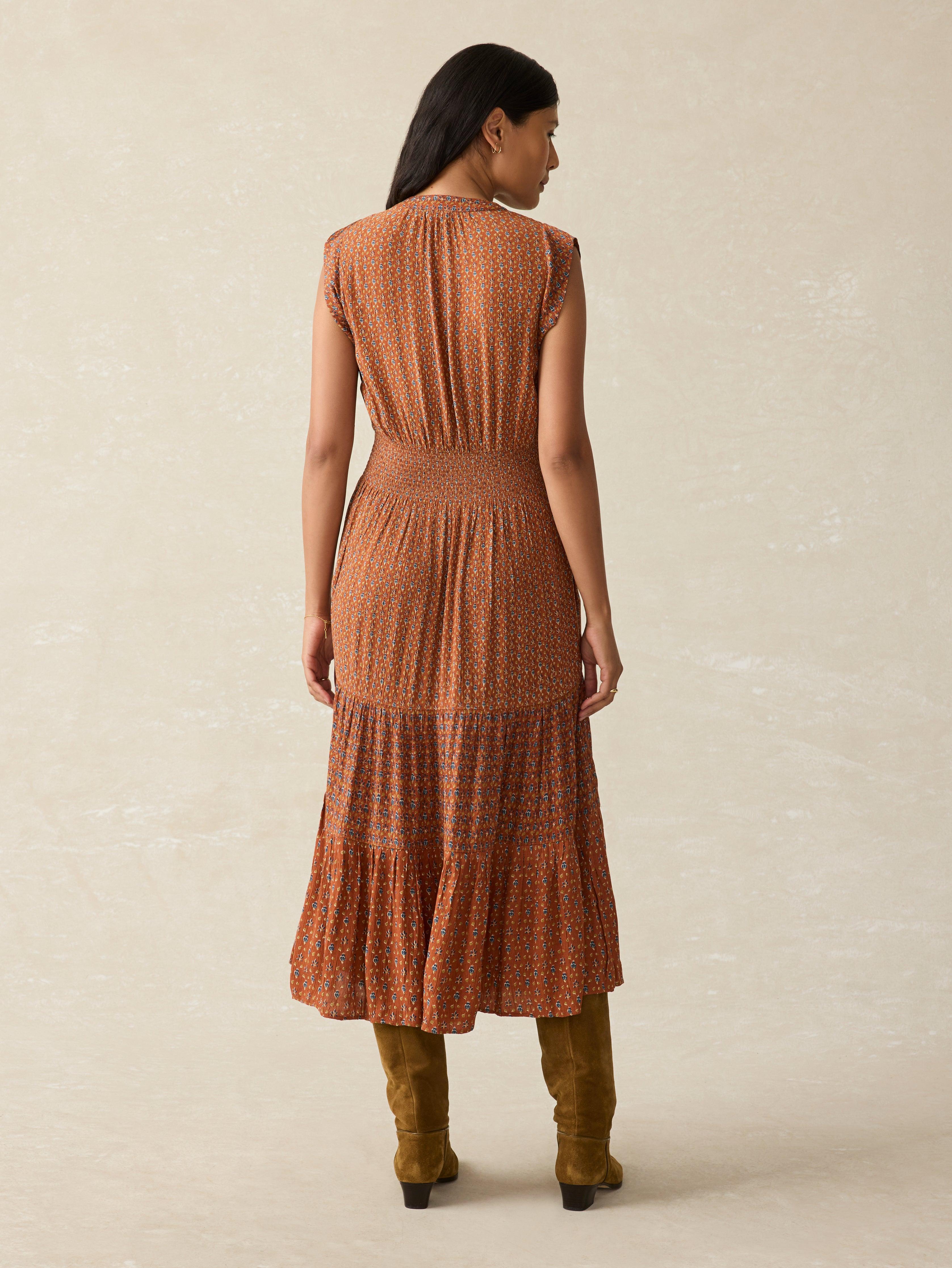 Woodstock Midi Dress - Chestnut Blossom Female Product Image