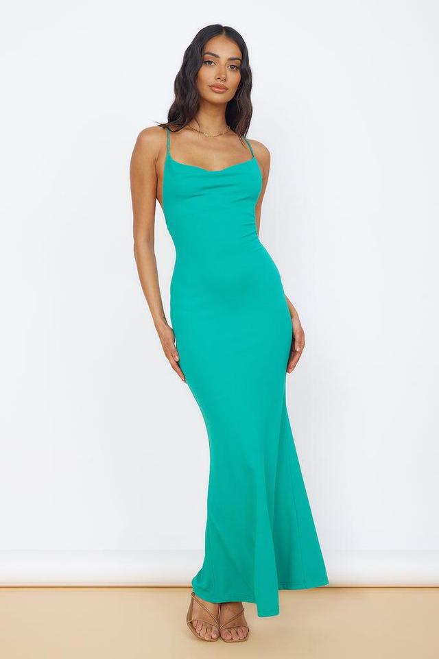 Pure Delight Maxi Dress Green Product Image