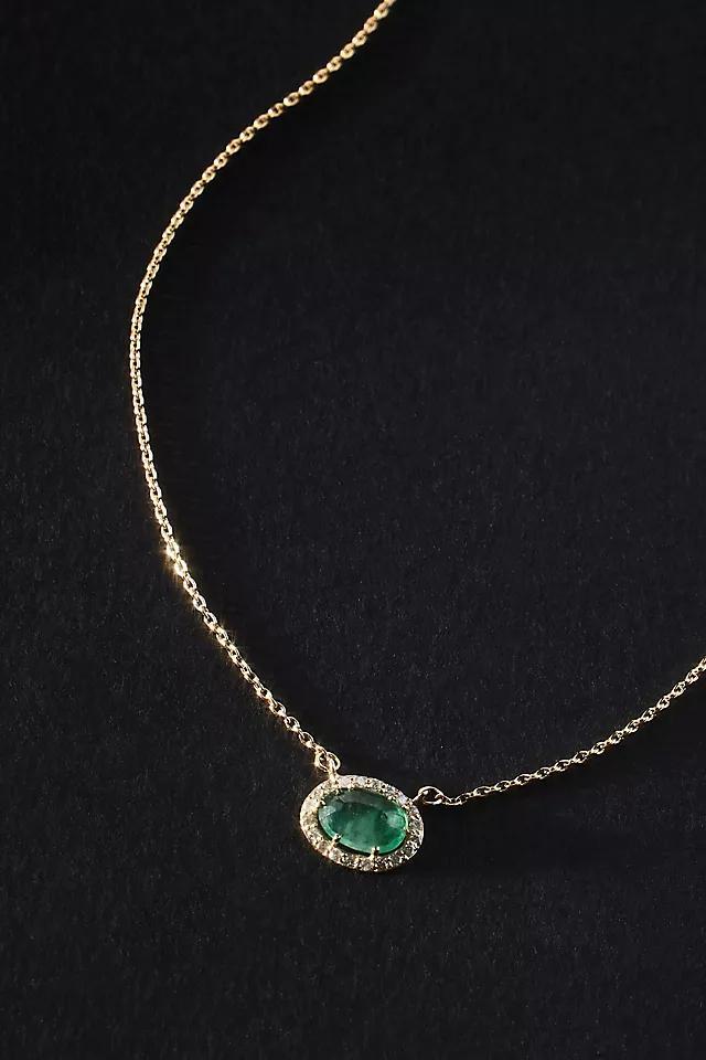 Emerald Pendant Necklace Product Image