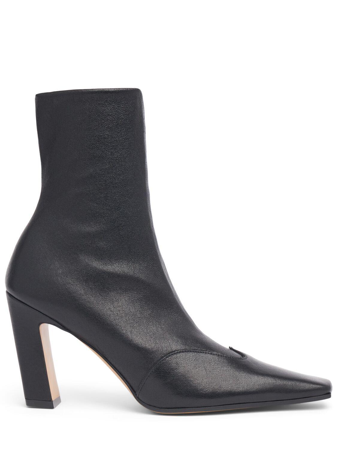 Nevada 85 Leather Ankle Boots In Black Product Image