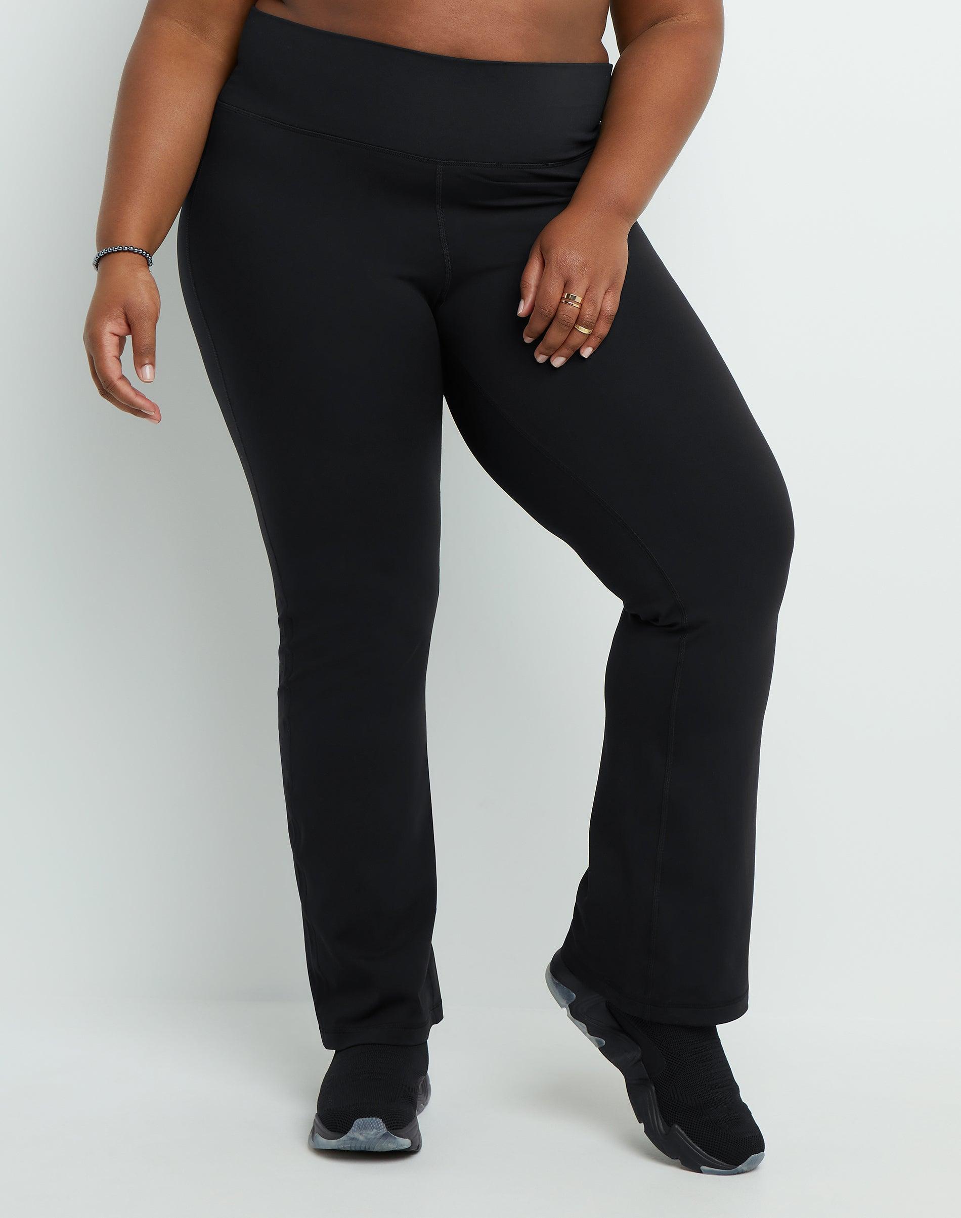 Womens Champion Soft Touch Flare Leggings, Anti-Odor, 31.5 (Plus Size) Black 2X product image