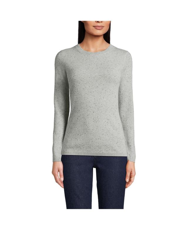 Lands End Womens Tall Cashmere Sweater - Gray Product Image