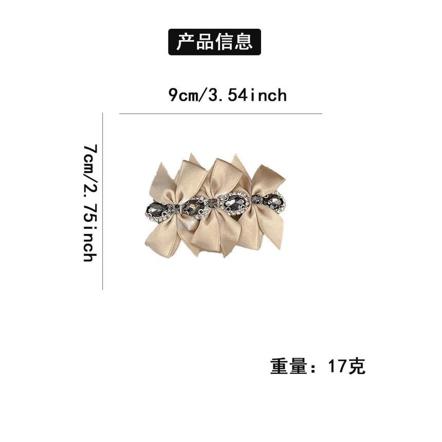 Rhinestone Bowknot Hair Claw Product Image