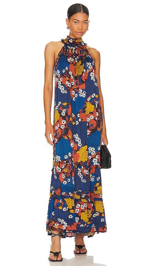 Cleobella Camille Maxi Dress in Blue. Product Image