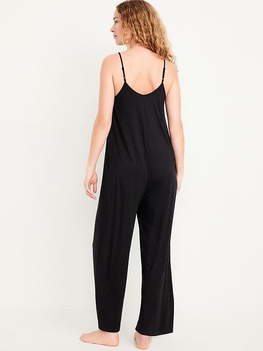 Knit Jersey Pajama Jumpsuit Product Image