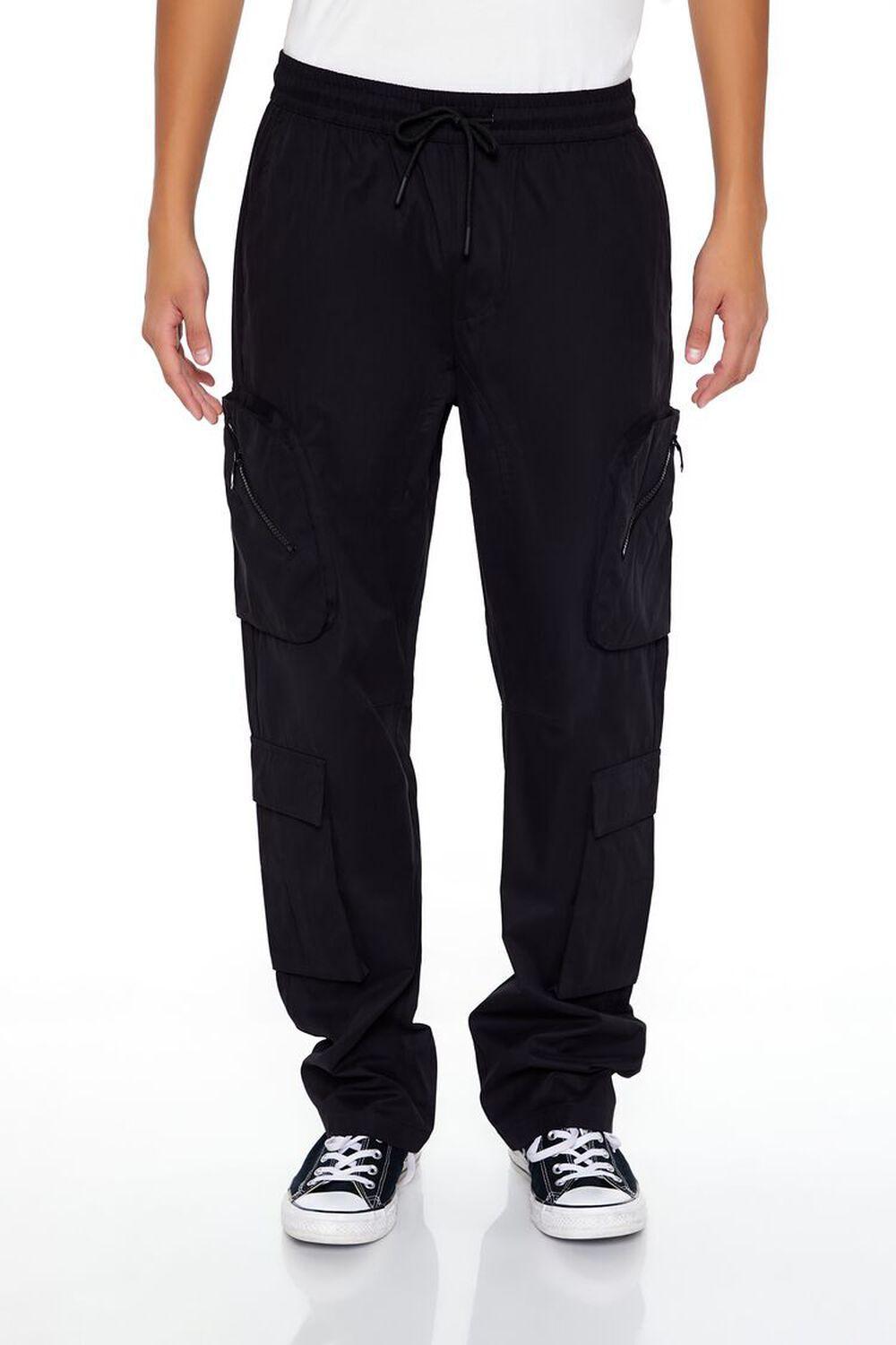 Slim-Fit Drawstring Cargo Pants | Forever 21 Product Image