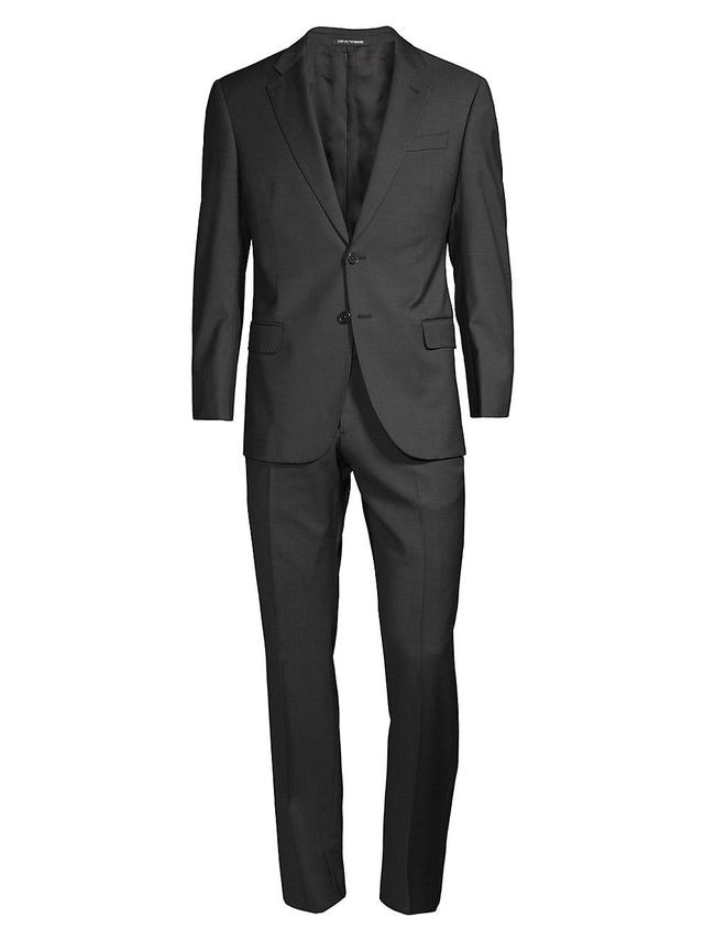 Mens Micro Textured Wool Suit Product Image