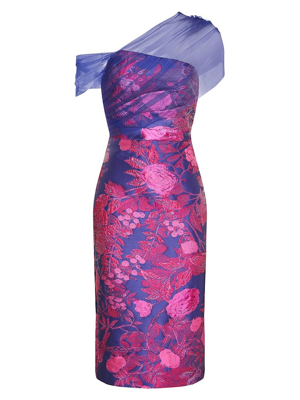 Womens Ruth Tulle & Floral Midi-Dress Product Image