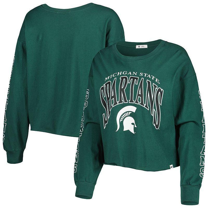 Womens 47 Michigan State Spartans Parkway II Cropped Long Sleeve T-Shirt Product Image