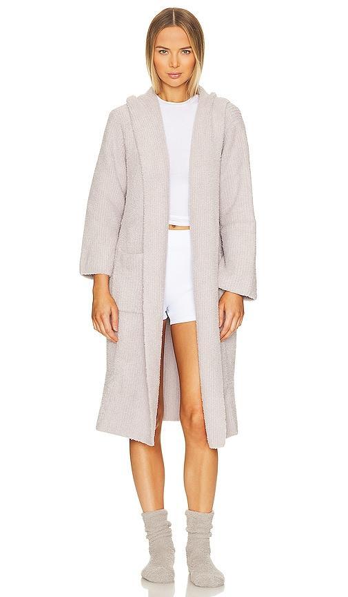 Barefoot Dreams Cozychic Solid Ribbed Hooded Lounge Cozy Robe Product Image