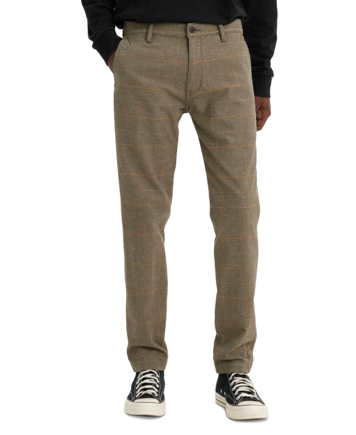 Levi's Men's Chino Standard Taper Fit Stretch Pants Brown Product Image