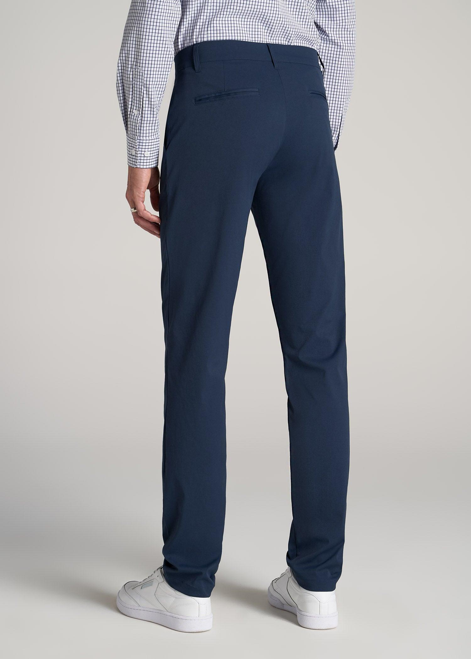 TAPERED FIT Traveler Chino Pants for Tall Men in Marine Navy Male Product Image